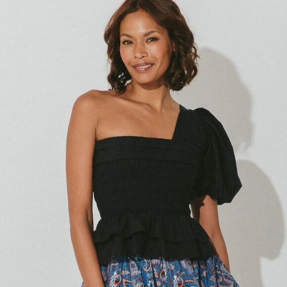 NWT CLEOBELLA Kassi Top Black Large - Picture 7 of 9